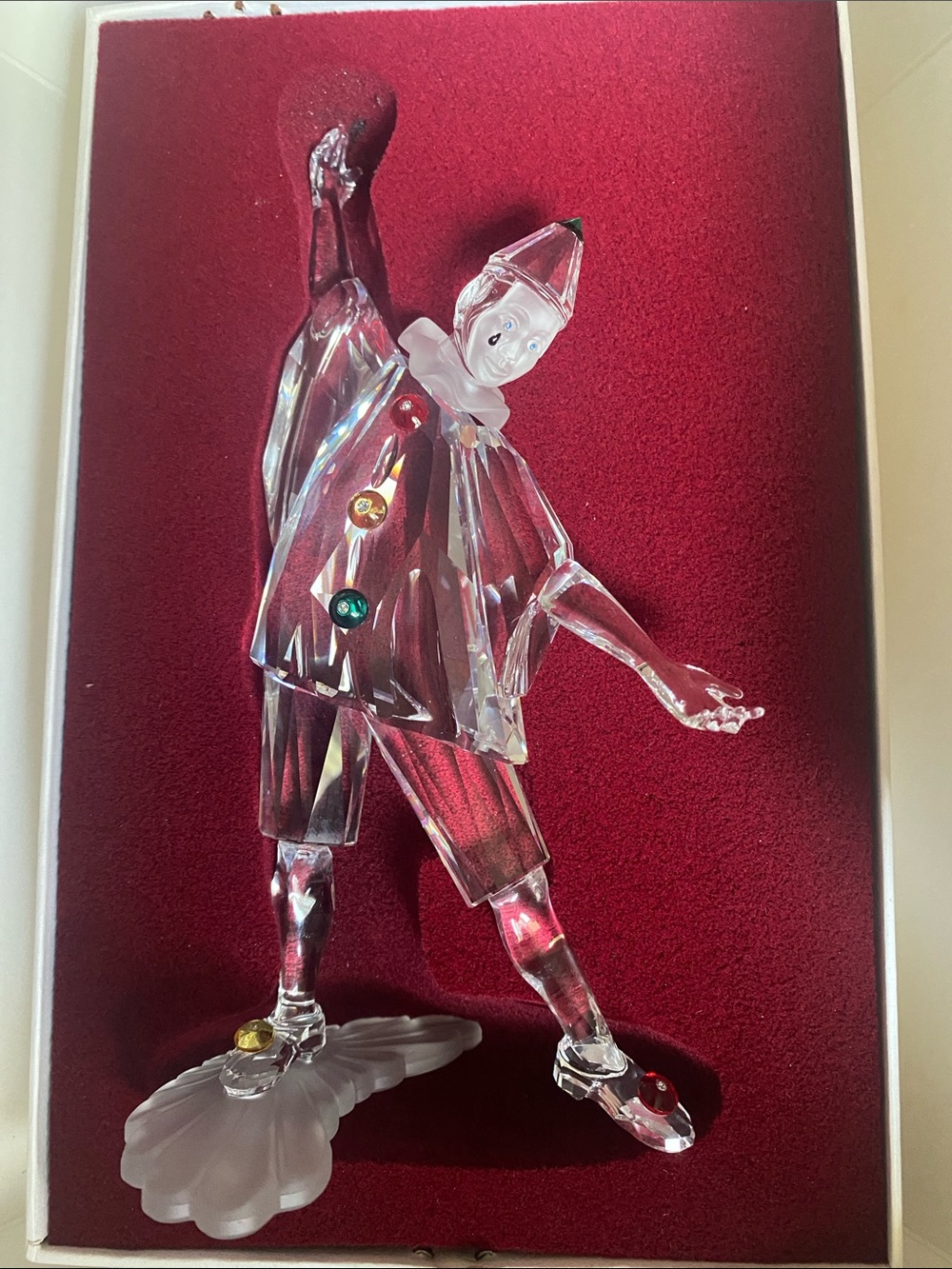 Swarovski 1999 SCS Crystal Mime Masquerade Pierrot Original Box